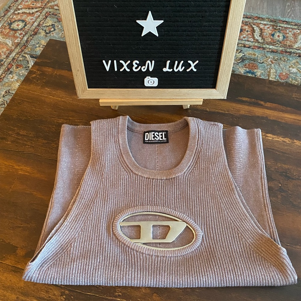 Diesel M-Onerva Ribbed-Knit Top - Picture 2 of 11